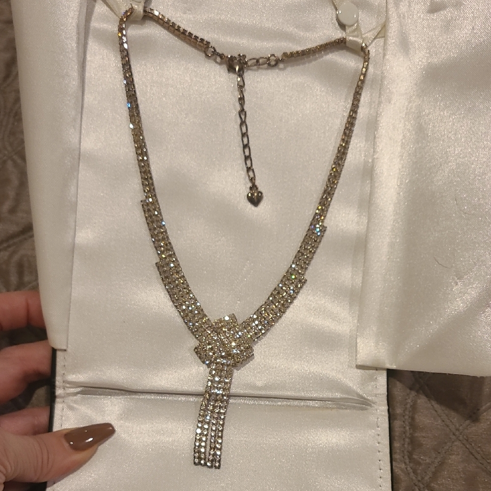 Bridal Wedding Rhinestone Vintage Necklace